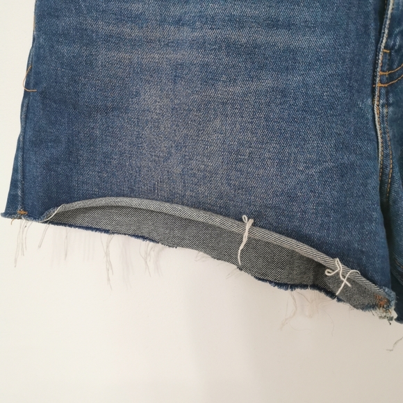 Frank and Oak The Stevie Cutoff Short in Blue - Picture 3 of 16